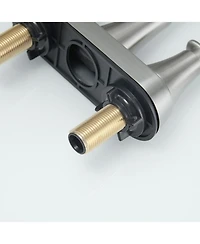 Greenspring 4 in. Centerset 2-Handle High-Arc Bathroom Faucet Brushed Nickel