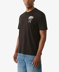 True Religion Men's Short Sleeve Palm Tree T-Shirt