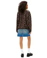 Tommy Jeans Women's Badge Zip-Front Teddy Jacket