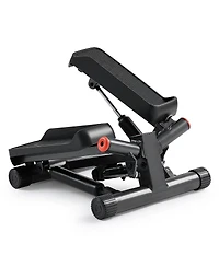 Sunny Health & Fitness Smart Twist Stepper with Resistance Bands, Free SunnyFit App via Bluetooth, 300 Lb Weight Capacity