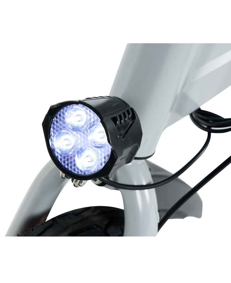 GoPowerBike GoBlitz Electric Bike | Lightweight Compact Design Folding Adult Mini E-Bike | Dual Disc Brakes | Throttle and Pedal Assist | 350W Motor |