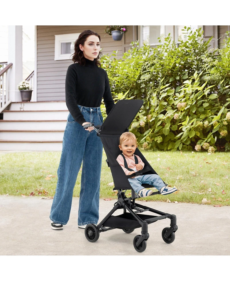Gymax Toddler Lightweight Stroller Compact & Airplane-Friendly Travel w/ Canopy