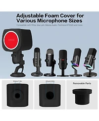 ZealSound Usb Condenser Microphone k66 and ws18r Pop Filter Bundle