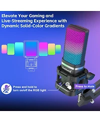 ZealSound Gaming Usb Microphone a68s-us and d65p Furry Cover
