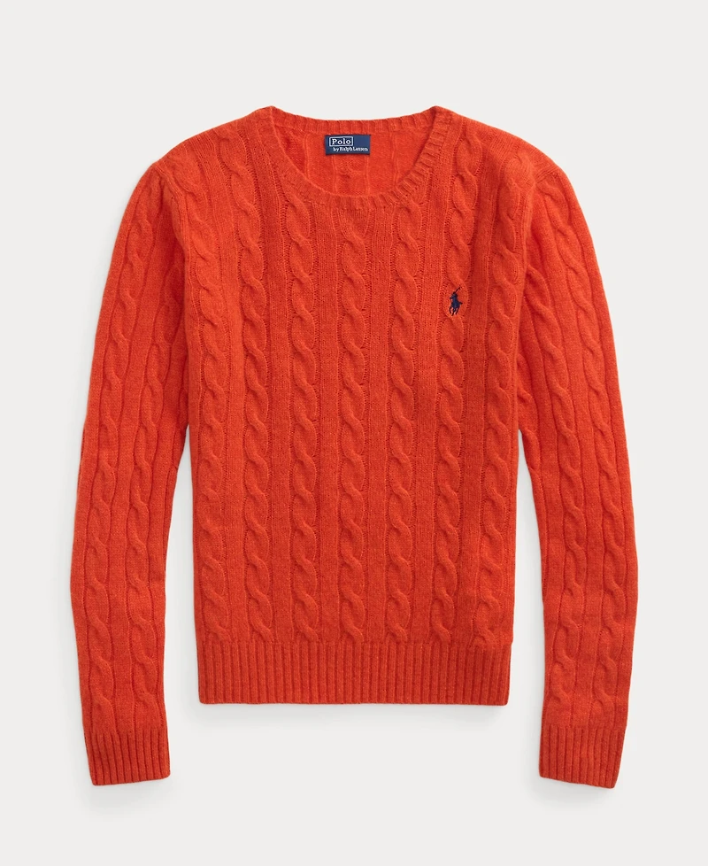 Polo Ralph Lauren Women's Cable Wool-Cashmere Crewneck Sweater