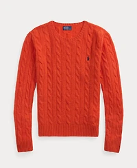Polo Ralph Lauren Women's Cable Wool-Cashmere Crewneck Sweater