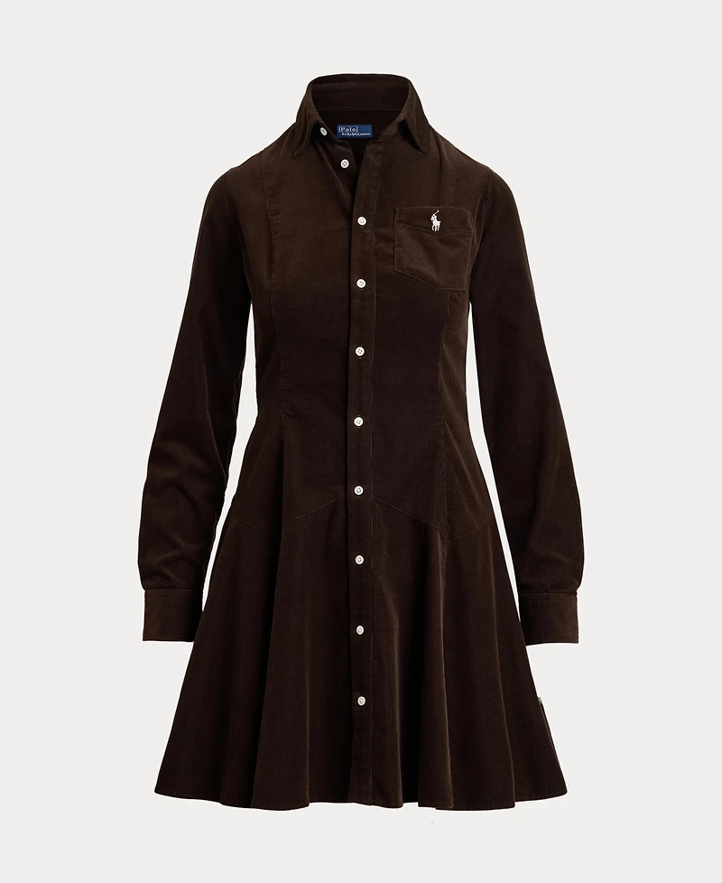 Polo Ralph Lauren Women's Cotton Corduroy A-Line Shirtdress