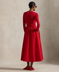 Polo Ralph Lauren Women's Cotton Long-Sleeve Dress