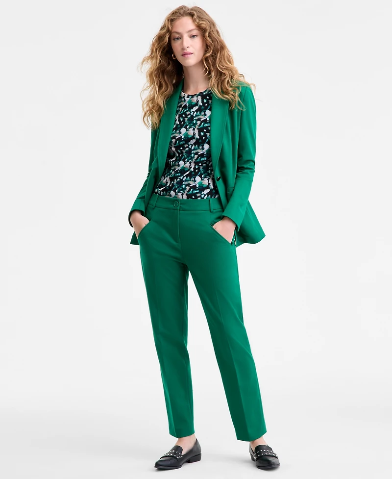 Bar Iii Women's Compression High-Rise Straight-Leg Pants, Macy's Exclusive