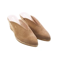 Truja Suede Espadrille Mule Wedges