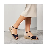 Salina Canvas Espadrille Sandal Wedges