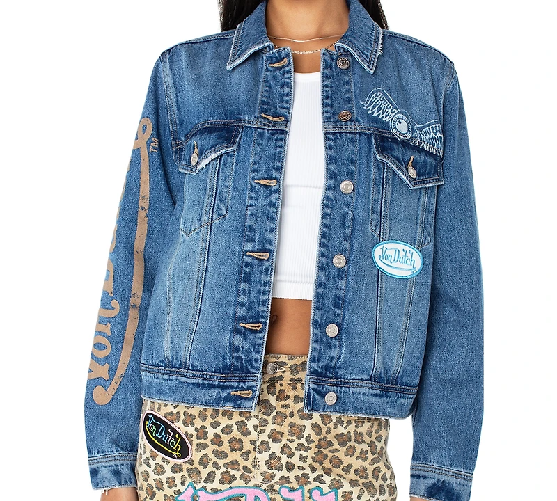 Von Dutch Women's Cotton Denim Trucker Jacket