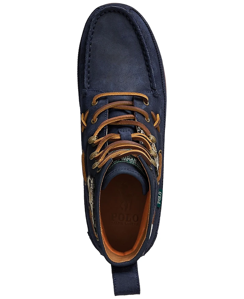 Polo Ralph Lauren Men's Ranger Mid Suede & Twill Boots