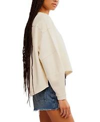 Free People Women's Total Eclipse Ribbed Dolman-Sleeve Tee