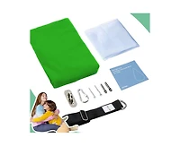 Outree Cotton Kids Pod Swing Seat Blue Pink and Blue,Sensory Swing for Indoor and Outdoor