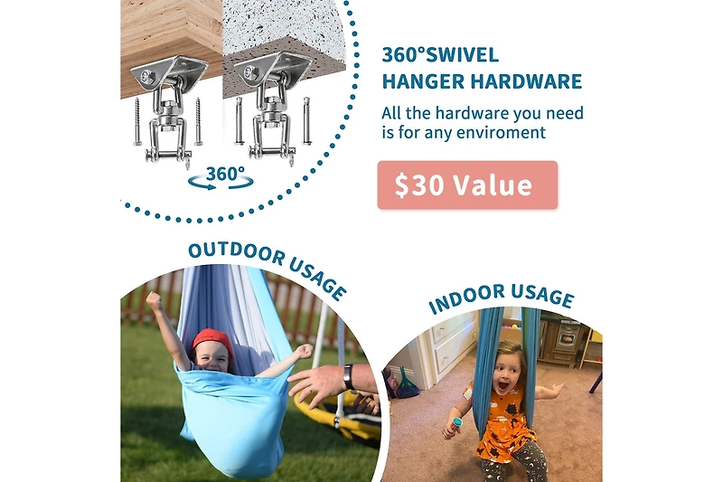 Outree Sensory Swing for Kids with 360° Swivel