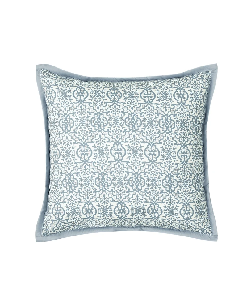 Royal Court Evergreen Quilted Square Decorative Pillow, 16" x 16"