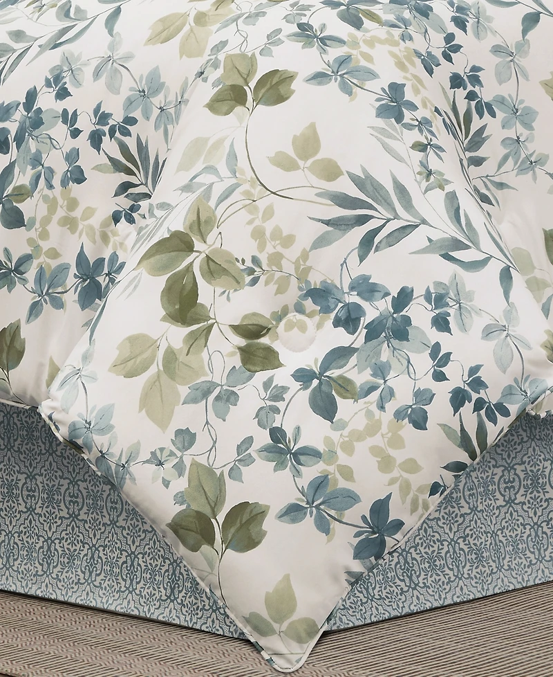 Royal Court Evergreen Botanical Leaf 4-Pc. Comforter Set