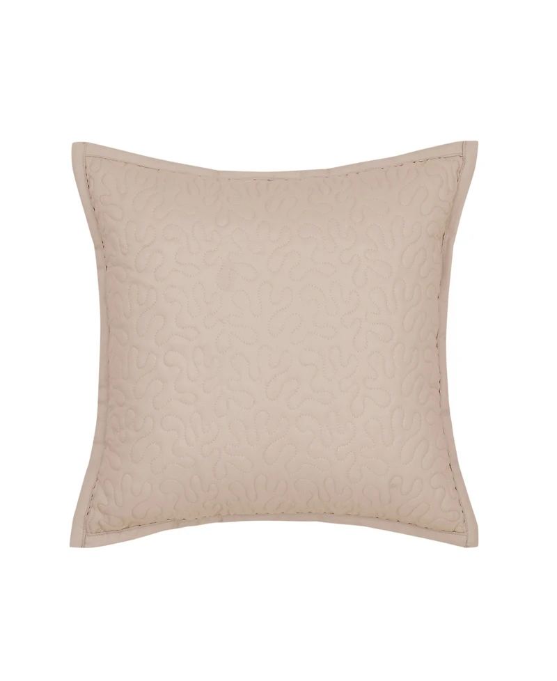 Royal Court Rosewood Quilted Square Decorative Pillow, 16" x 16"