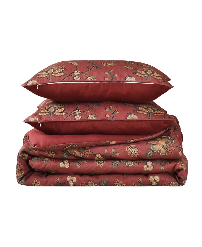 Royal Court Bari Jacobean 3-Pc. Comforter Set, Full/Queen