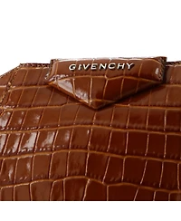 Pre-Owned Givenchy Nano Antigona Crossbody Bag Embossed Leather