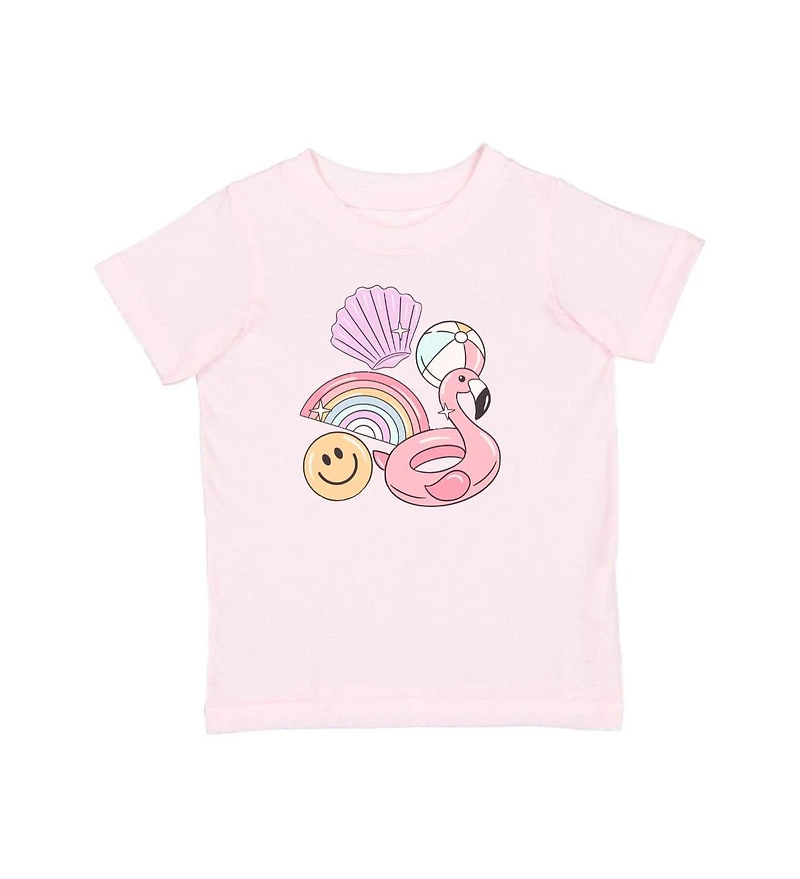 Sweet Wink Toddler Girls Summer Fun Short Sleeve T-Shirt