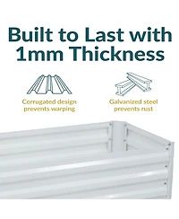 Galvanized Rectangle Raised Garden Bed