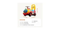 Classic Kids Ride On Car for Toddlers 1-3 with Music Steering Horn and Storage