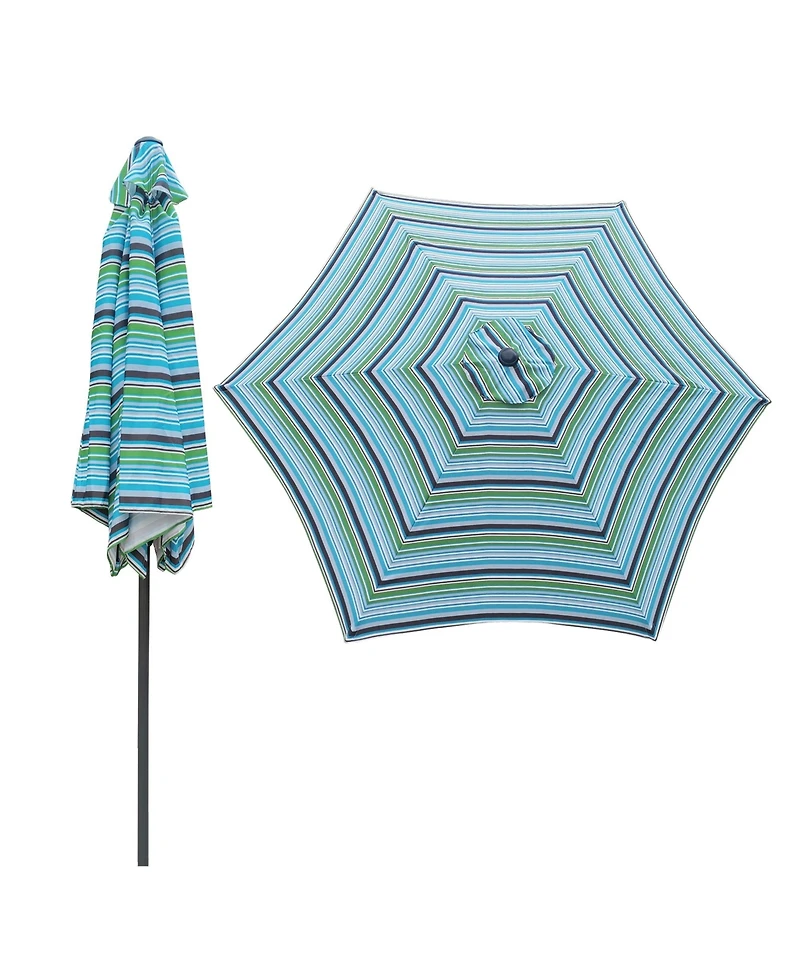 Flynama 9FT Umbrella Blue Stripes