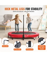 Slickblue Portable Foldable Mini Toddler Trampoline Indoor Outdoor Kids Bounce Toy