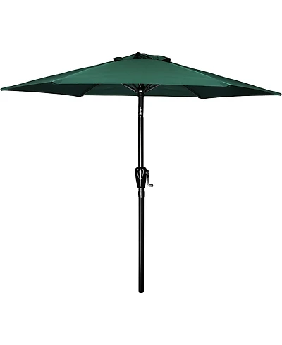 One Simple Deluxe 7.5' Patio Outdoor Table Market Yard Umbrella with Push Button Tilt