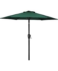 One Simple Deluxe 7.5' Patio Outdoor Table Market Yard Umbrella with Push Button Tilt