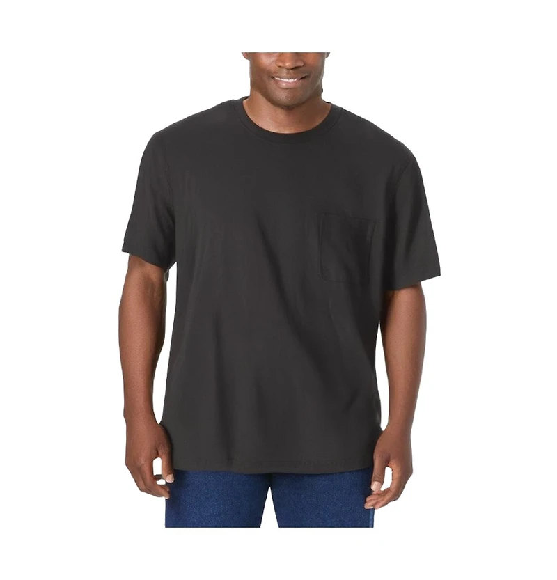 KingSize Men's Big & Tall Shrink-Less Lightweight Pocket Crewneck T-Shirt