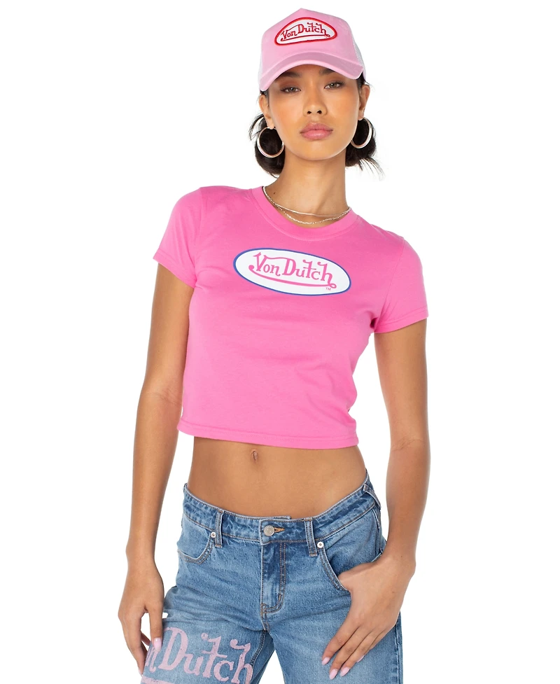 Von Dutch Women's Velvet Snapback Trucker Hat