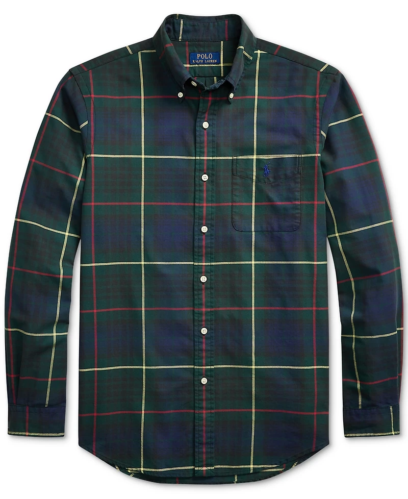 Polo Ralph Lauren Men's Classic-Fit Plaid Oxford Shirt