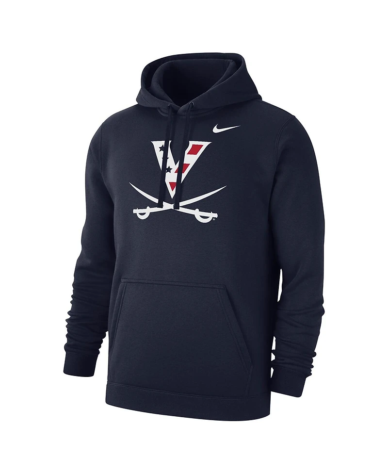 Nike Men's Navy Virginia Cavaliers Wahoo's Primary Club Fleece Pullover Hoodie
