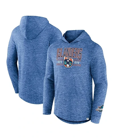 Fanatics Men's Heather Royal New York Islanders Slub Pullover Hoodie