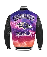 Pro Standard Men's Black Baltimore Ravens Sublimated Satin Full-Snap Jacket