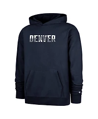 '47 Brand Men's Navy Denver Nuggets 2024/25 City Edition Double Crossover Foundation Pullover Hoodie
