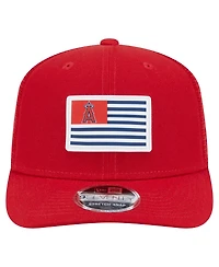 New Era Men's Red Los Angeles Angels Flag 9SEVENTY Stretch-Snap Hat