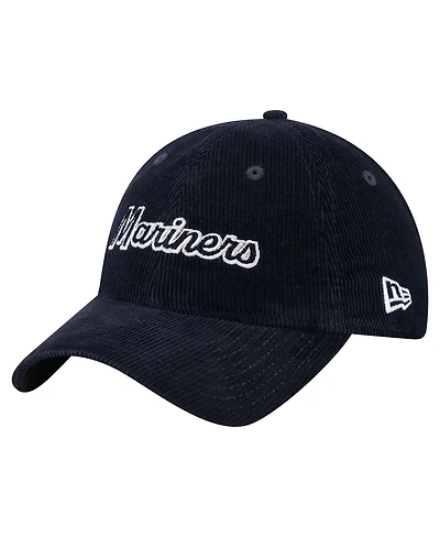 New Era Women's Navy Seattle Mariners Corduroy 9TWENTY Adjustable Hat