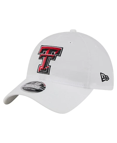 New Era Men's White Texas Tech Red Raiders Active Ripstop 9TWENTY Adjustable Hat