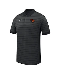 Nike Men's Black Oregon State Beavers 2025 Early Season Coaches Sideline Victory Stripe Performance Polo Shirt