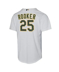Nike Big Boys and Girls Brent Rooker White Athletics Home Replica Jersey
