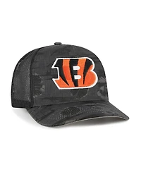 '47 Brand Men's Black Cincinnati Bengals Fiji Trucker Adjustable Hat