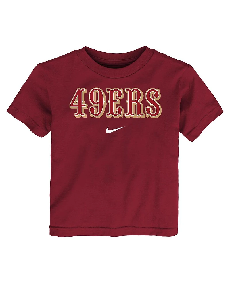 Nike Toddler Scarlet San Francisco 49ers Wordmark T-Shirt