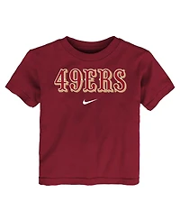 Nike Toddler Scarlet San Francisco 49ers Wordmark T-Shirt