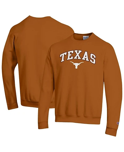 Champion Men's Texas Orange Texas Longhorns Arch Over Logo Pullover Sweatshirt