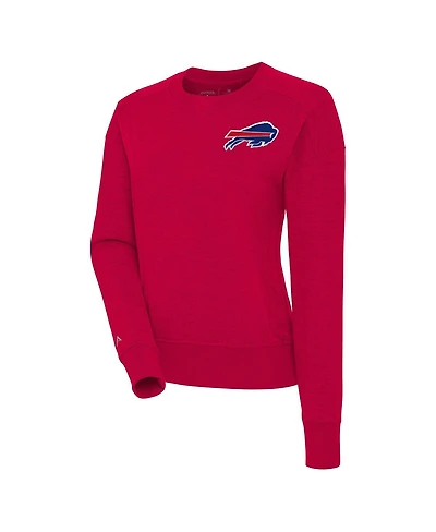 Antigua Women's Red Buffalo Bills Forward Fleece Pullover Sweatshirt