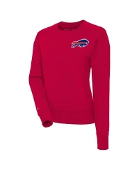 Antigua Women's Red Buffalo Bills Forward Fleece Pullover Sweatshirt